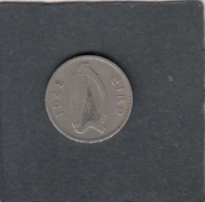 Beschrijving: 6 Pence  DOG  